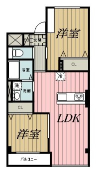 Chez mon chant（シェモンシャン）の間取り