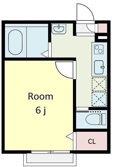 エルミタージュ町屋 の間取り