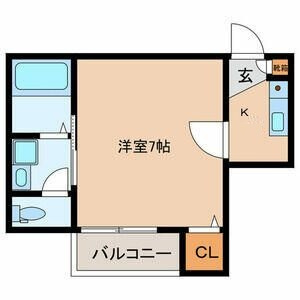 クリスタル・ハイツ青井の間取り|間取りです。