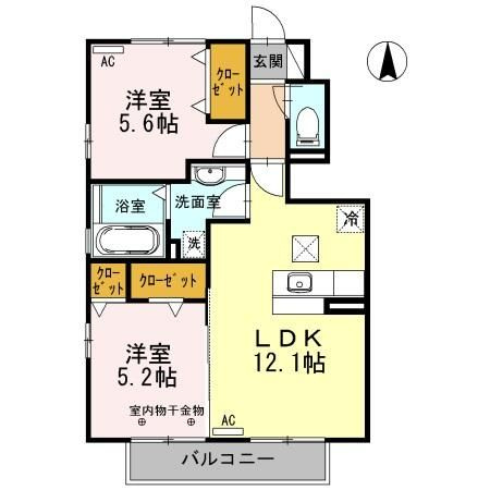メナージュの間取り