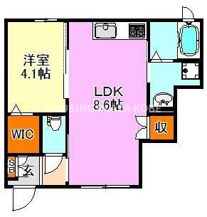 クレールの間取り