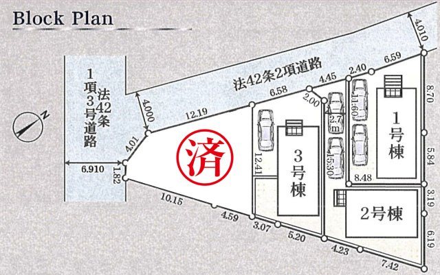 相模原市中央区上矢部第39の区画図|最終3棟！現地販売会開催中！