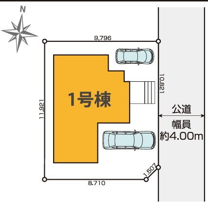 西東京市芝久保町3丁目　新築一戸建　西武新宿線　花小金井の区画図
