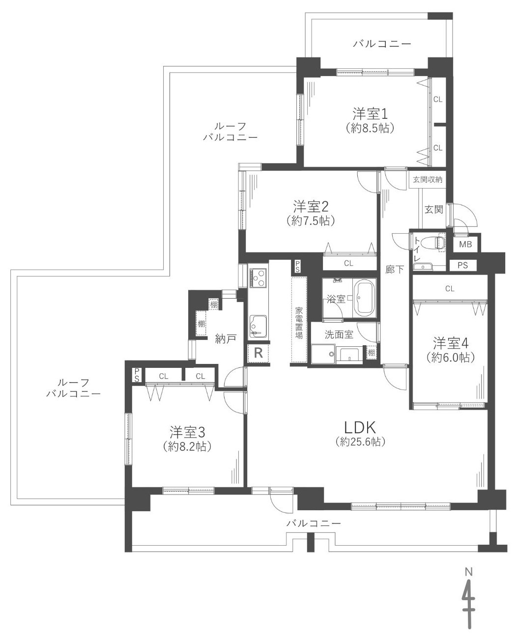 シーアイマンション須磨エクシードの間取り