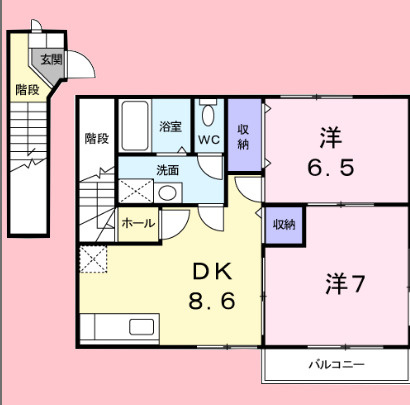 グランソレイユ Ⅱの間取り