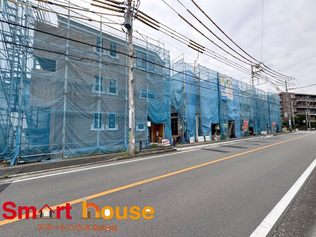 川崎市麻生区王禅寺西　新築７棟　の前面道路含む現地写真