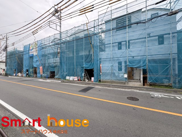 川崎市麻生区王禅寺西　新築７棟　の前面道路含む現地写真