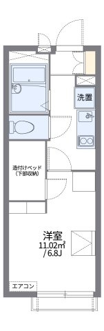 レオパレス栞ＴＯＤＡの間取り