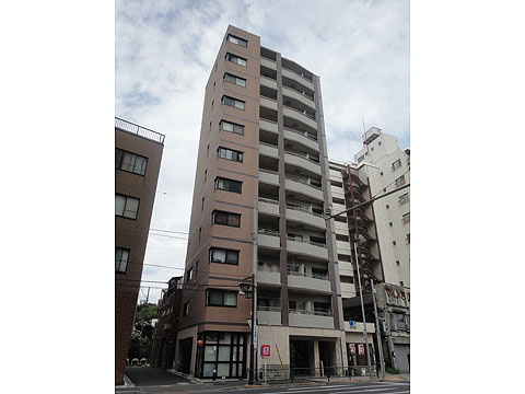 ジェイパーク上野池之端の外観|スーパーやコンビニ近く買物便利な平成１５年築の耐震基準適合マンション、ジェイパーク上野池之端は即日現地案内可能となっておりますので、お気軽にお問い合わせください！