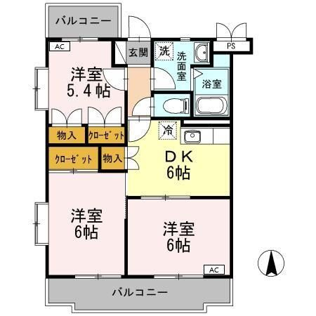 エクセレント大覚寺の間取り