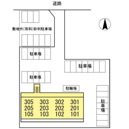 エクセレント大覚寺の区画図