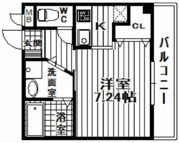 カインド高井田の間取り
