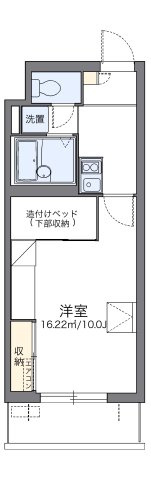 レオパレスパルコートＤの間取り