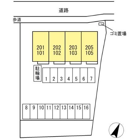 ウィット塩津の区画図