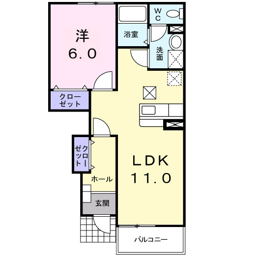 クレストールＢの間取り