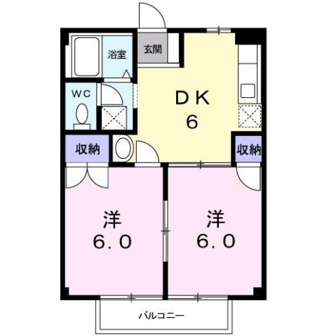 セントラル東大友の間取り