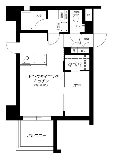 リシャール川崎THE　WESTの間取り|間取りです。