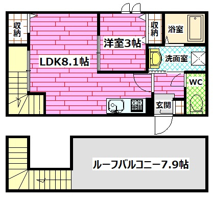 GRANDTIC COZY青崎の間取り