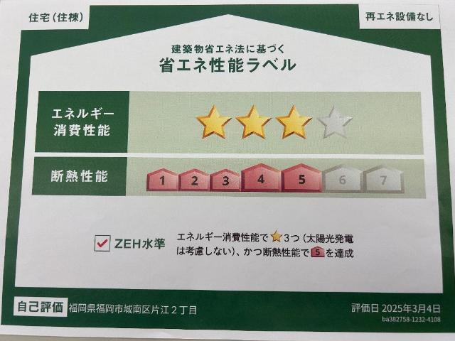 トレアニシアの外観|省エネ性能ラベル