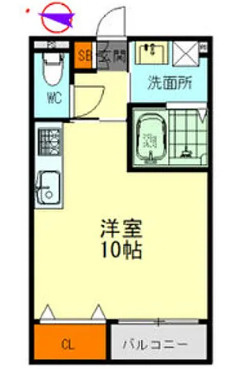名古屋市天白区元八事３丁目の一棟アパートの間取り