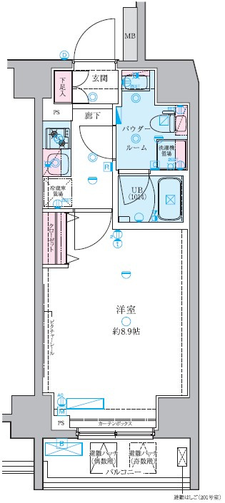 GENOVIA白糸台skygardenの間取り