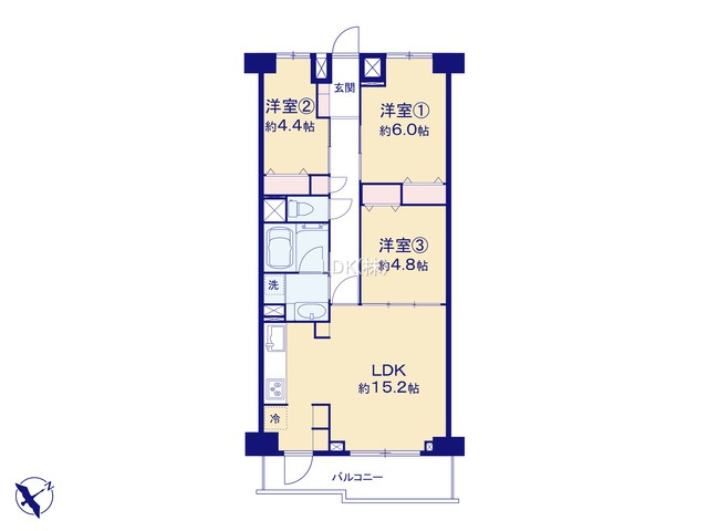 【間取り】 | ライオンズマンション上福岡