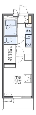 レオパレス荒子川公園の間取り