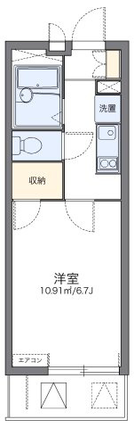 レオパレスアドバンス鶴見の間取り