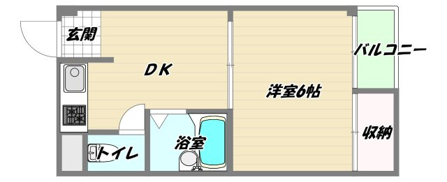 大阪市淀川区木川東１丁目の賃貸マンションの間取り