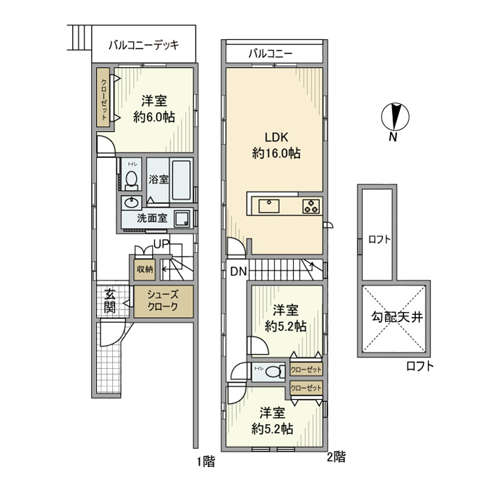 仲手原戸建の間取り