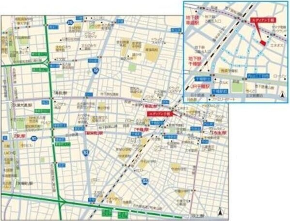 エディアン千種の地図