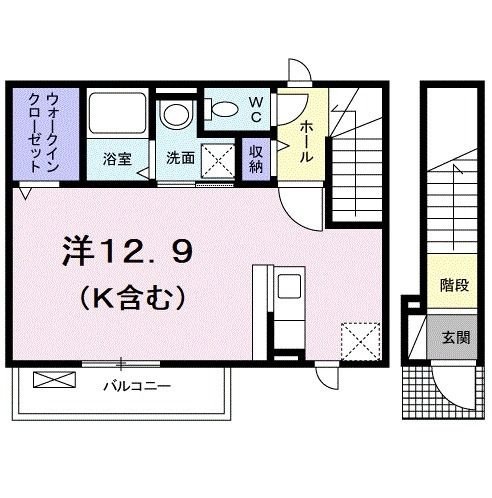 アジュール国立の間取り