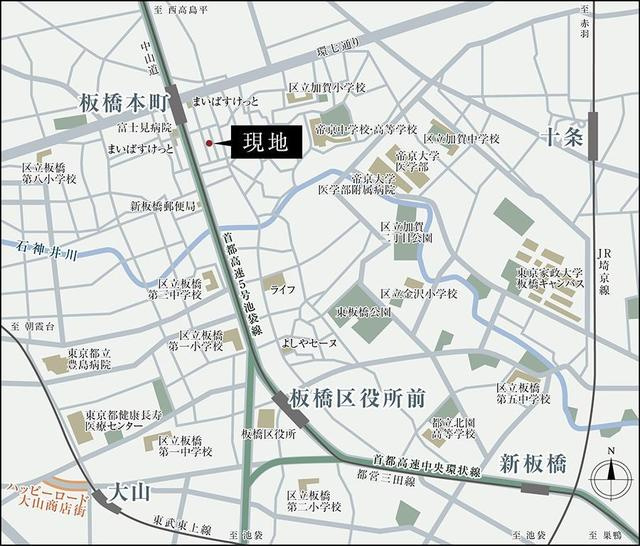 ＳＴＡＮＤＺ板橋本町の地図