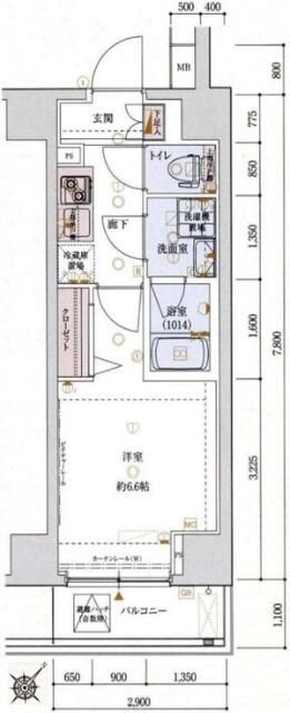 ベルシード横濱ポルトの間取り