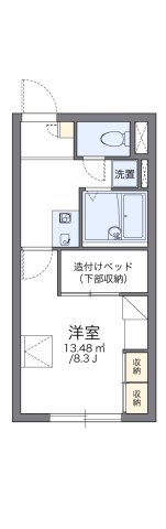 レオパレスシャルム北６条　の間取り