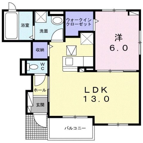 ポンテ　アルト　深井　デュエの間取り