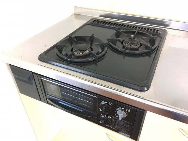 i-HOUSEのキッチン|ガスコンロ