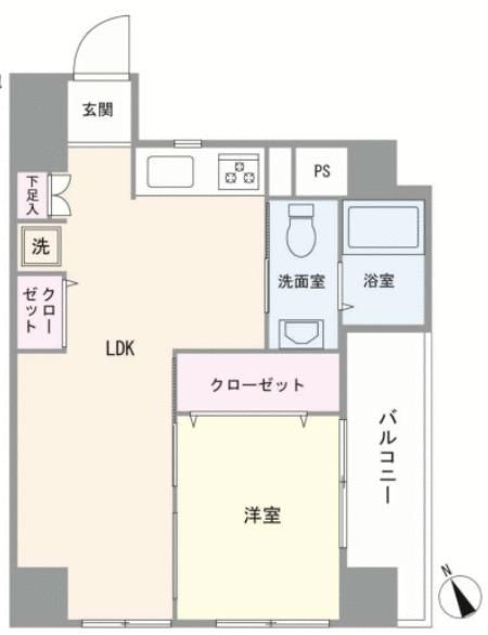 光建ハイムブリリアンス上池袋の区画図