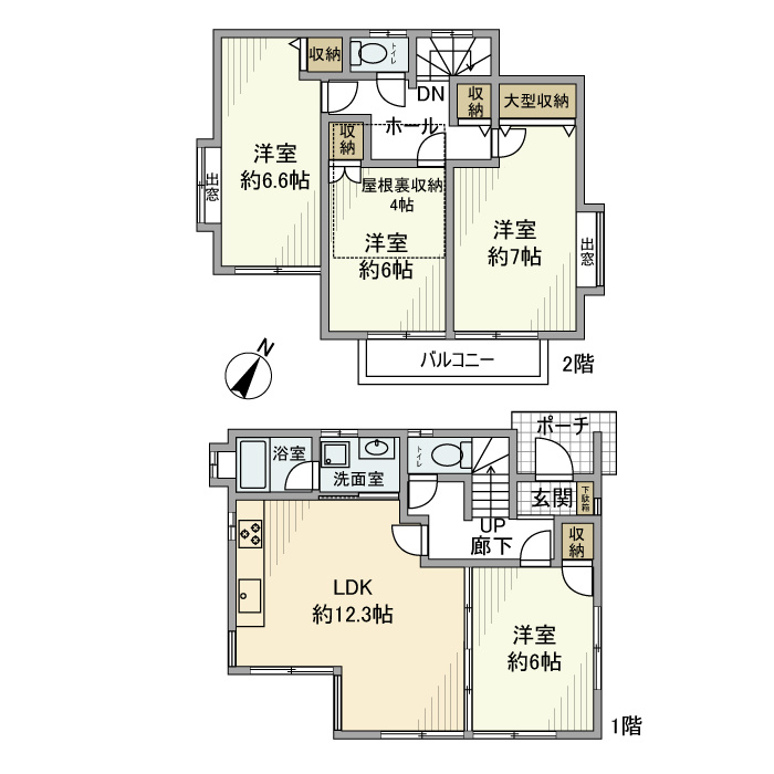片平戸建の間取り
