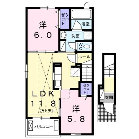 カーサ　フェリーチェの間取り