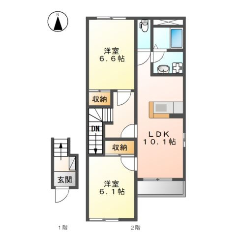 エル・ノヴァ（Ｌ　ＮＯＶＡ）の間取り