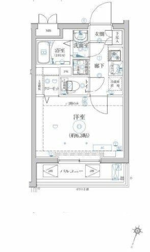 ベルシード横濱ウエストⅣの間取り