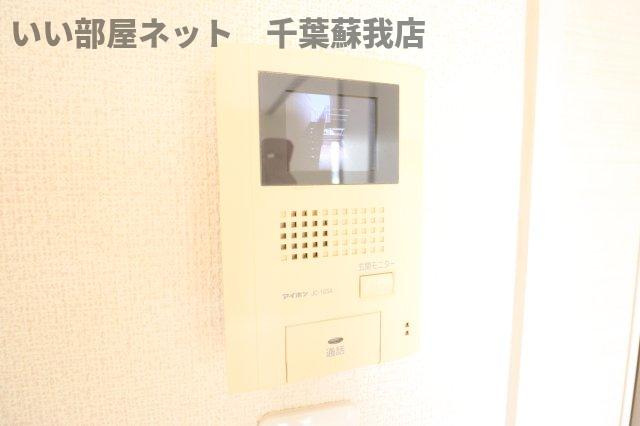 おゆみ野ドリームマウンテン　Ｂのセキュリティ|TVモニターホン付き！会話もできるので、わざわざ玄関に行かなくても済みますね♪