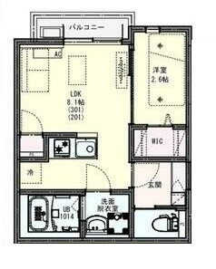 ＫＬＥＩＳ清瀬Ⅱ（ＫＩＳ新座市新堀アパート）の間取り