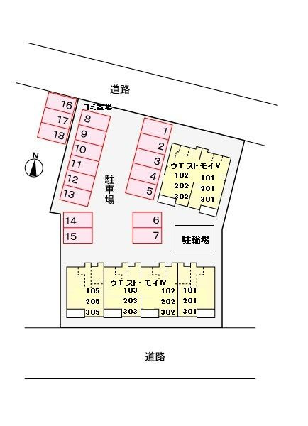 ウエスト・モイⅣの区画図
