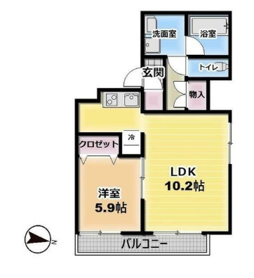 アズ住吉レジデンスの間取り