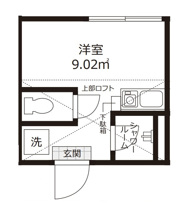 フォース新小岩の間取り
