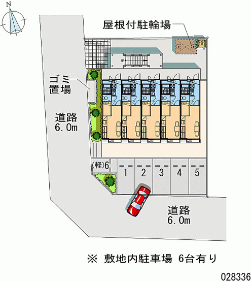 【駐車場】 | レオパレスヒルズ日野Ⅱ | 画像4