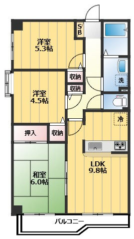 モアステージ川越の間取り