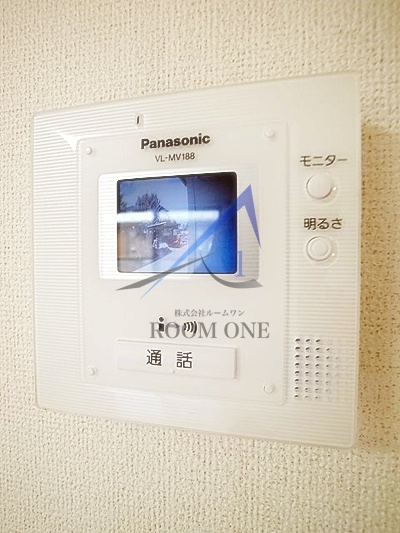 郁エスポワールⅡ　Ｂ棟のセキュリティ|モニター付きインターホンです。